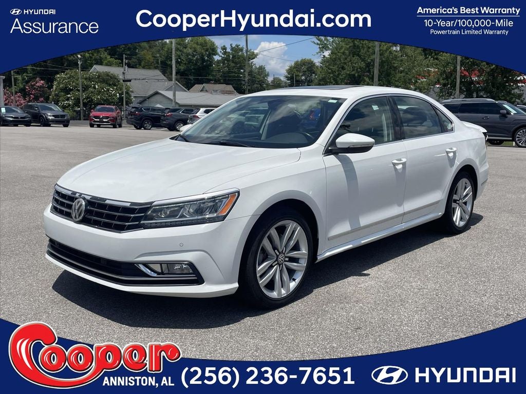 2017 Volkswagen Passat 1.8T SE w/Technology in White — front three-quarter view