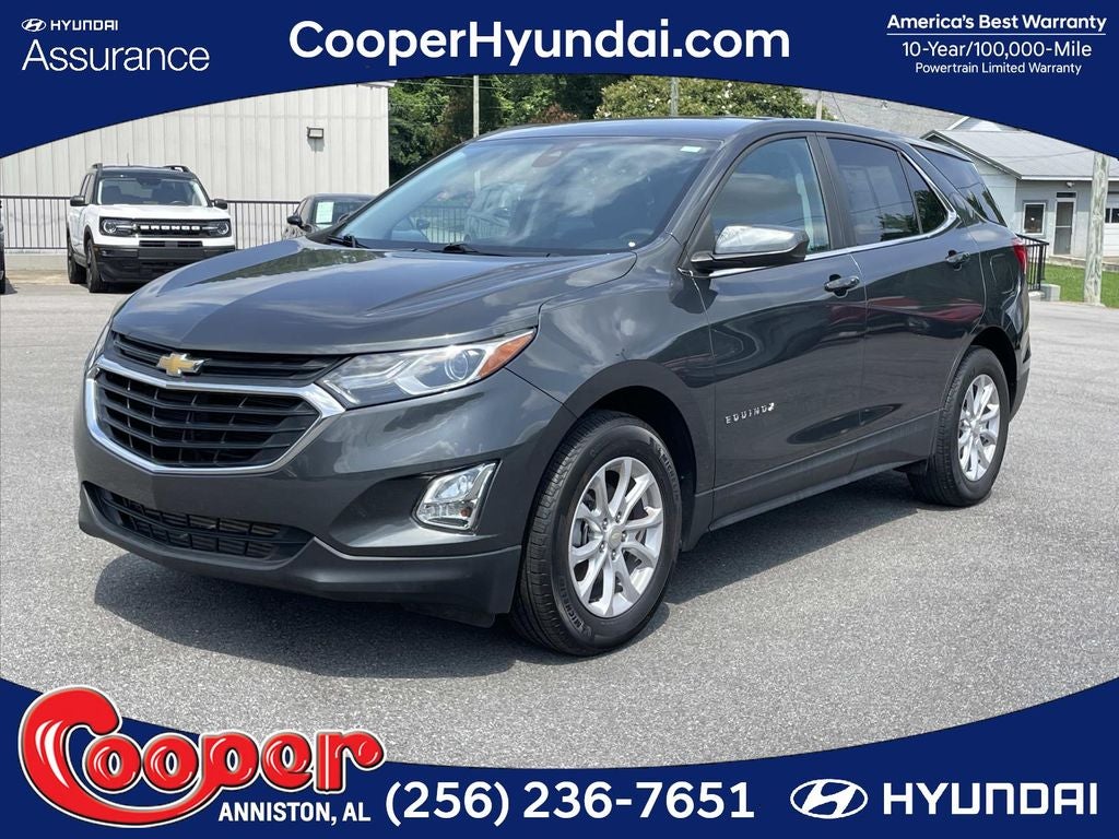 2021 Chevrolet Equinox LT in Nightfall Gray Metallic — front three-quarter view