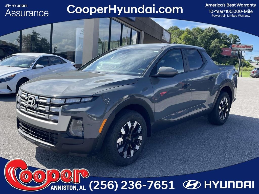 2026 Hyundai SANTA CRUZ SE in Hampton Gray — front three-quarter view